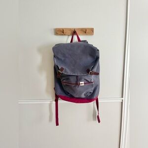 MEC mountain equipment co. Purple grey canvas backpack